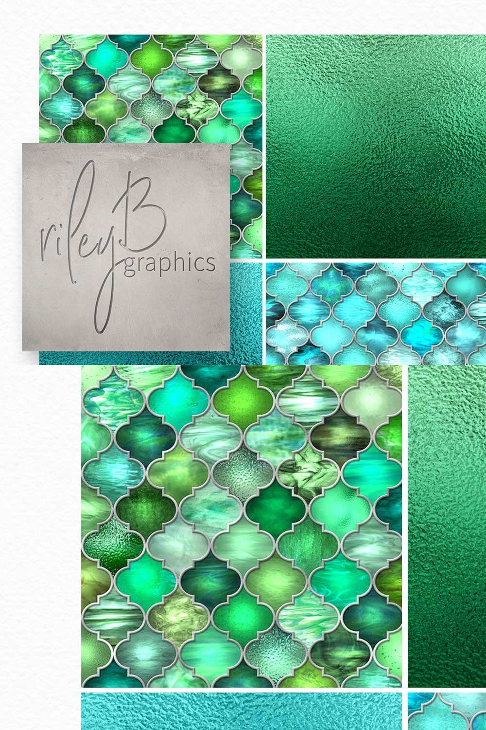 Moroccan Glass Textures pinterest preview image.