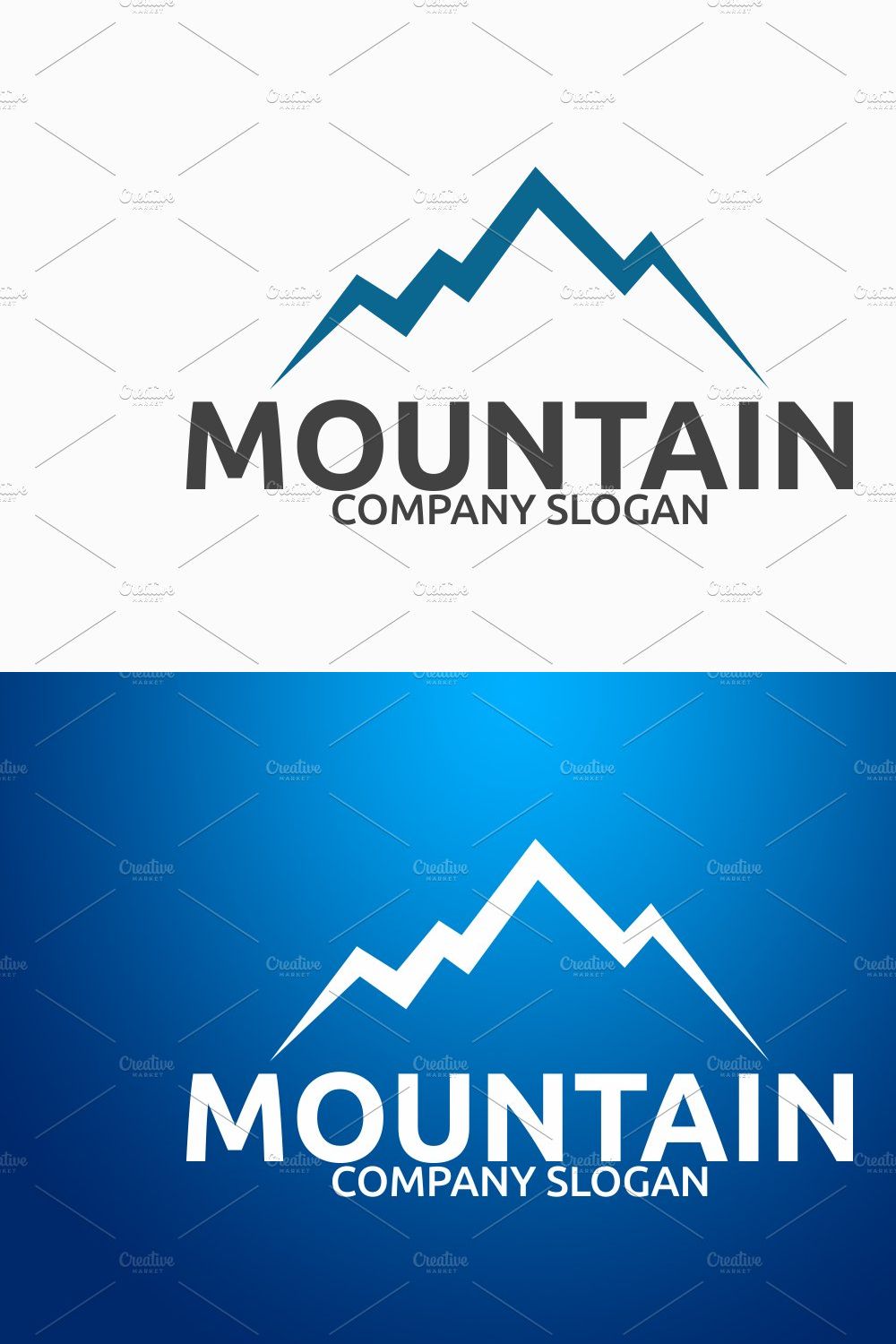 Mountain Logo pinterest preview image.