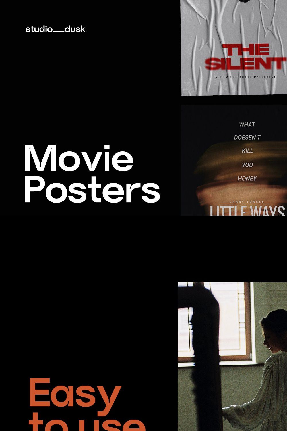 Movie Poster Templates pinterest preview image.