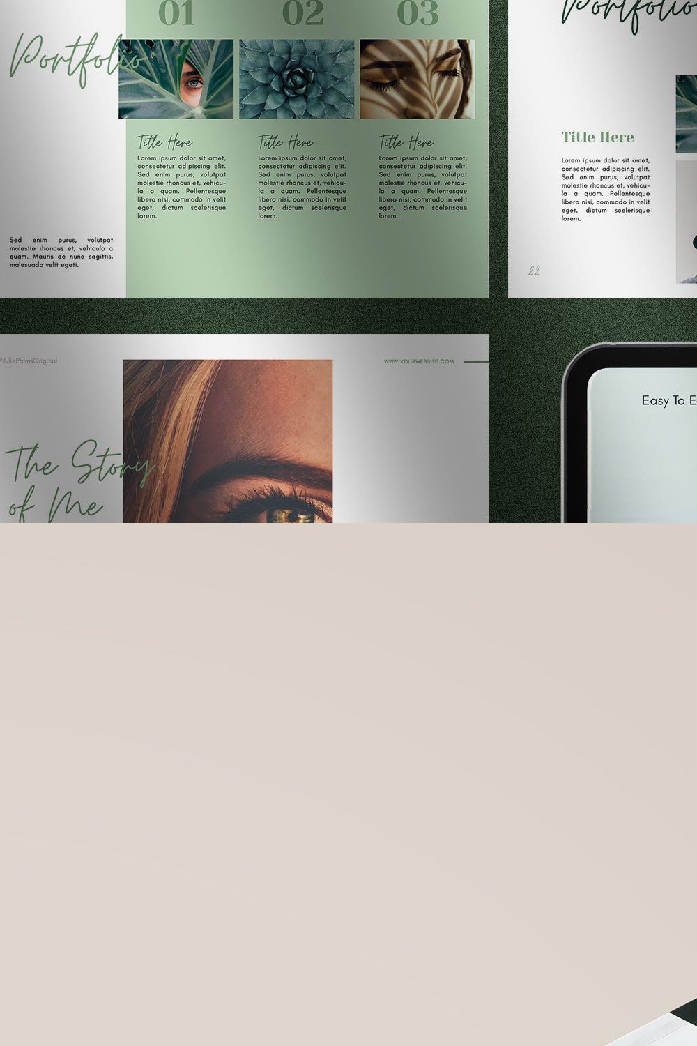 Multipurpouse eBook Templates pinterest preview image.