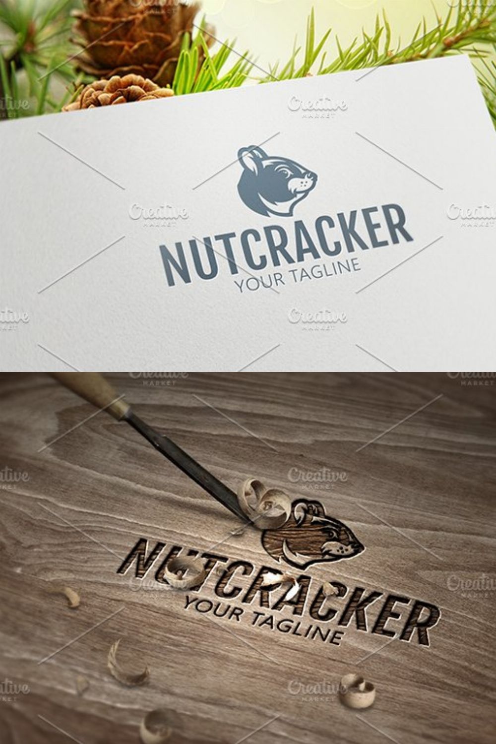 Nut Сracker - Squirrel Logo pinterest preview image.