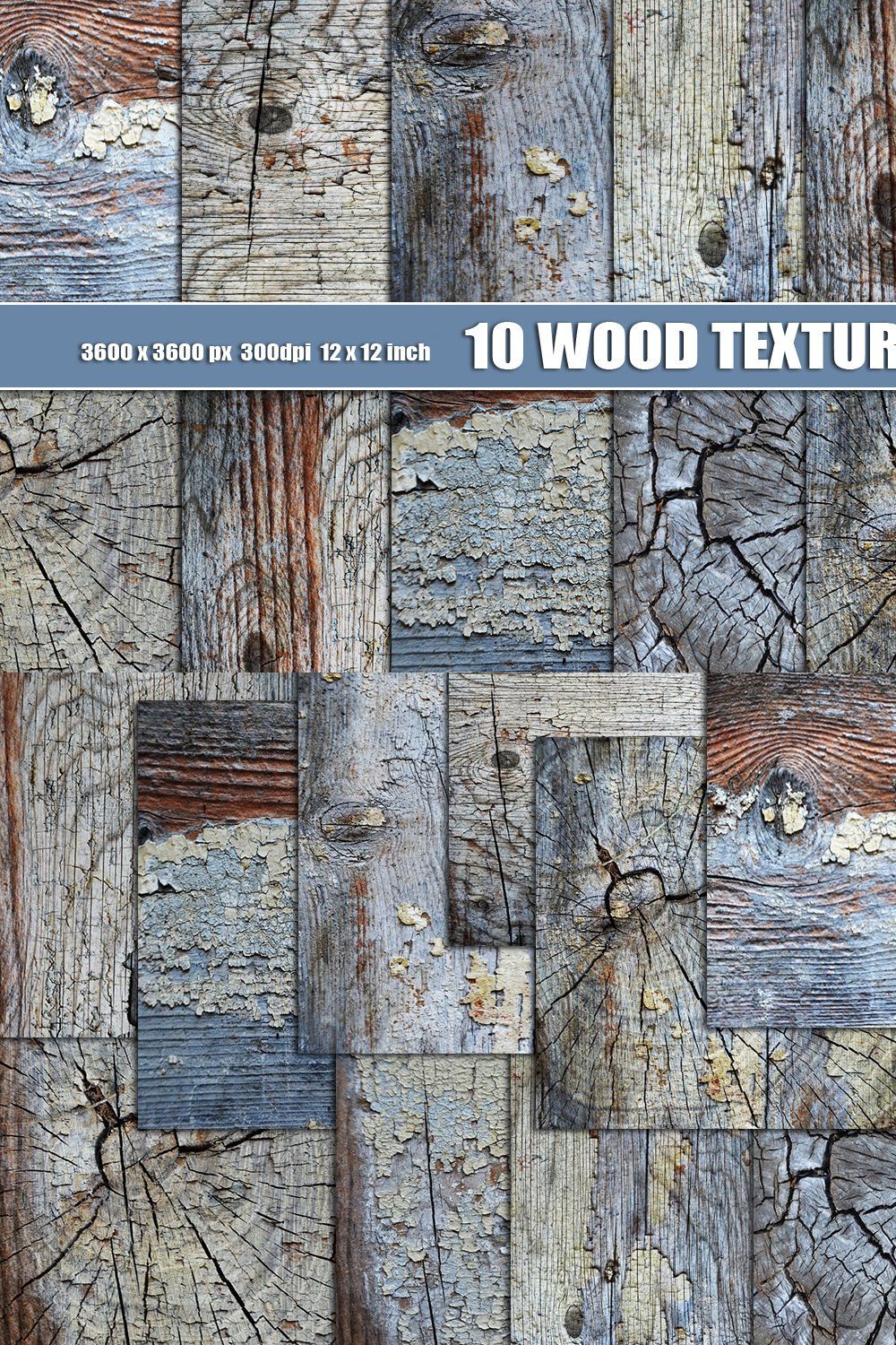 OLD DISTRESSED WOOD DIGITAL TEXTURE pinterest preview image.