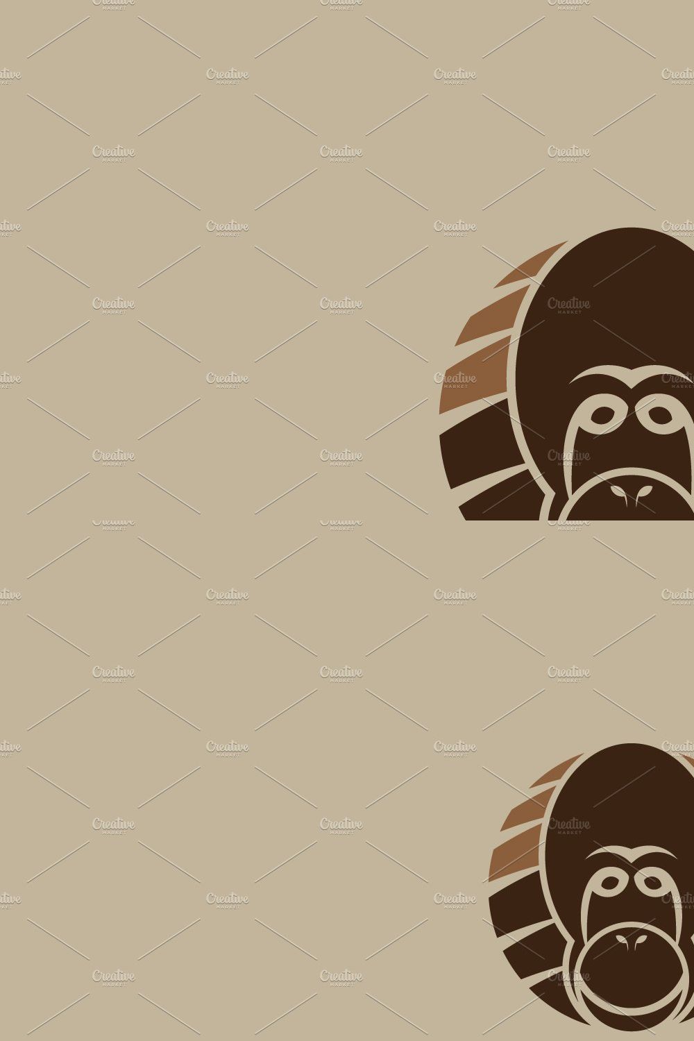 Orang Utan Logo pinterest preview image.