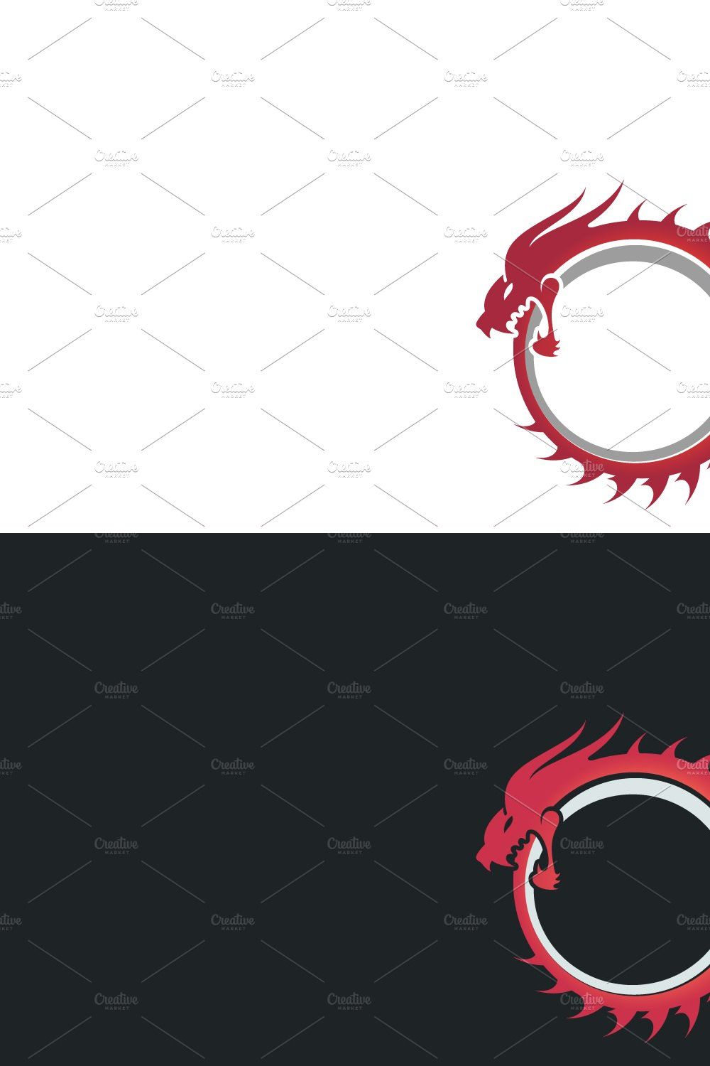 Ouroboros Dragon Custom Logo pinterest preview image.