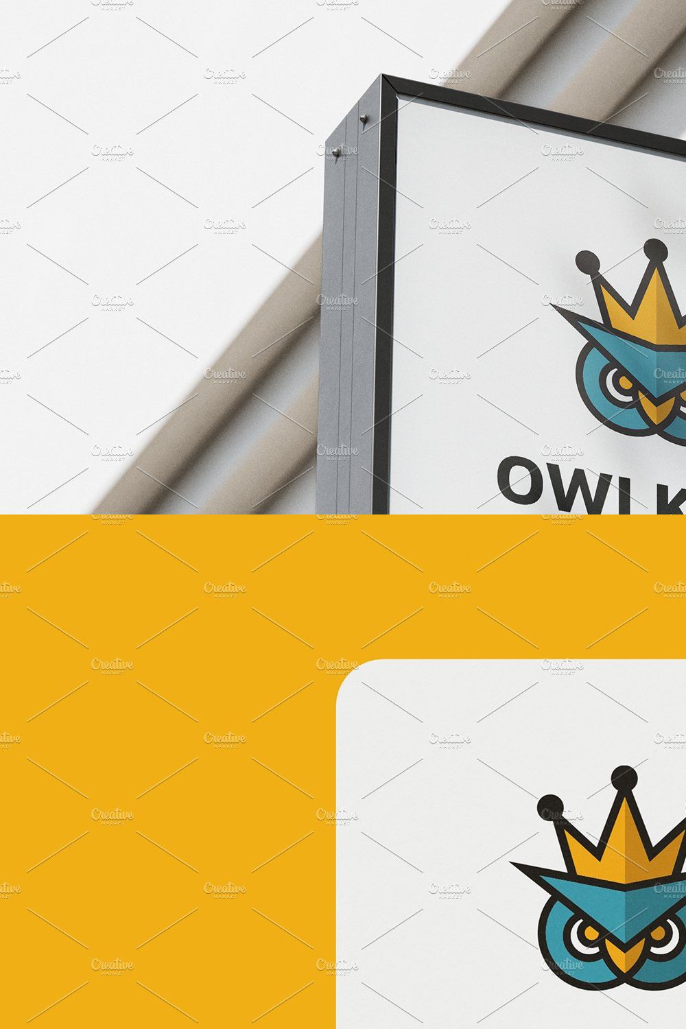 Owl King Logo pinterest preview image.