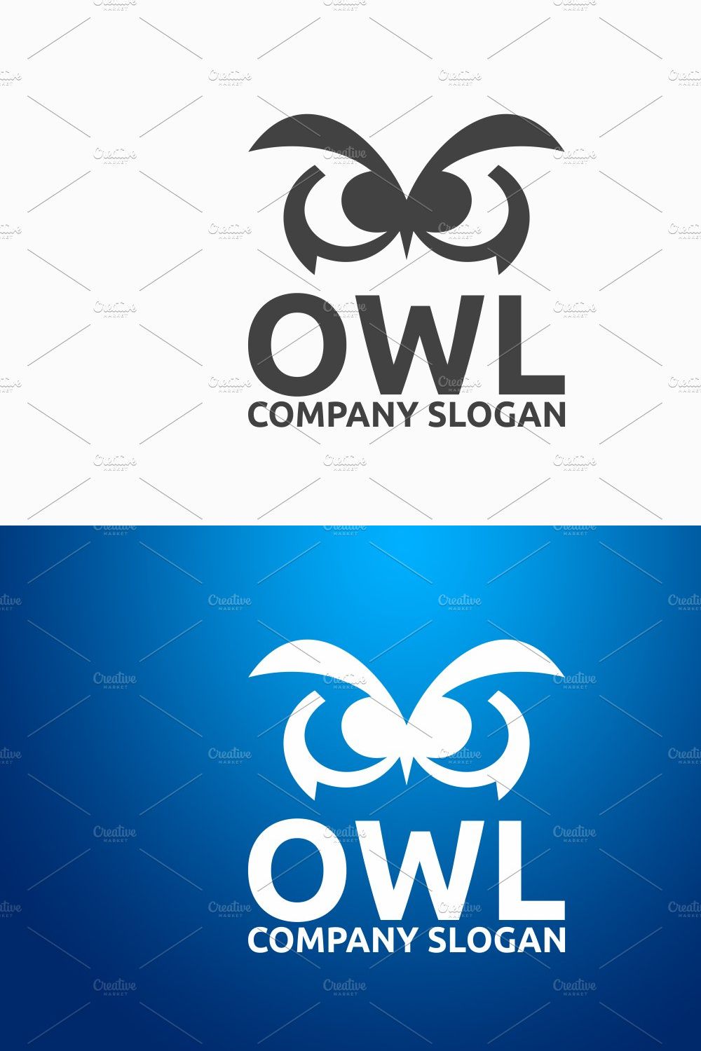 Owl Logo pinterest preview image.