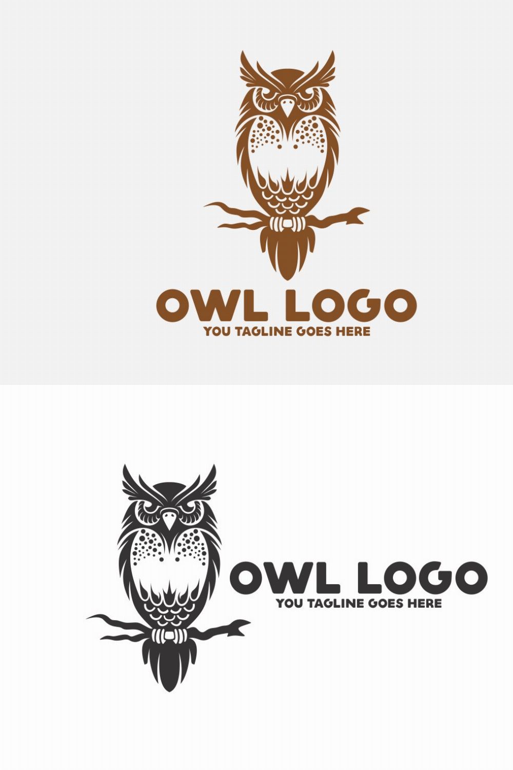 Owl Logo pinterest preview image.