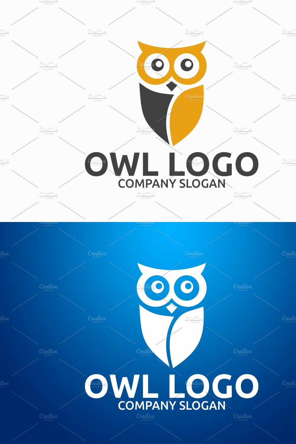 Owl Logo pinterest preview image.