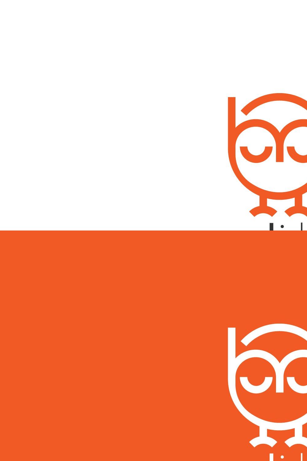 Owl logo pinterest preview image.