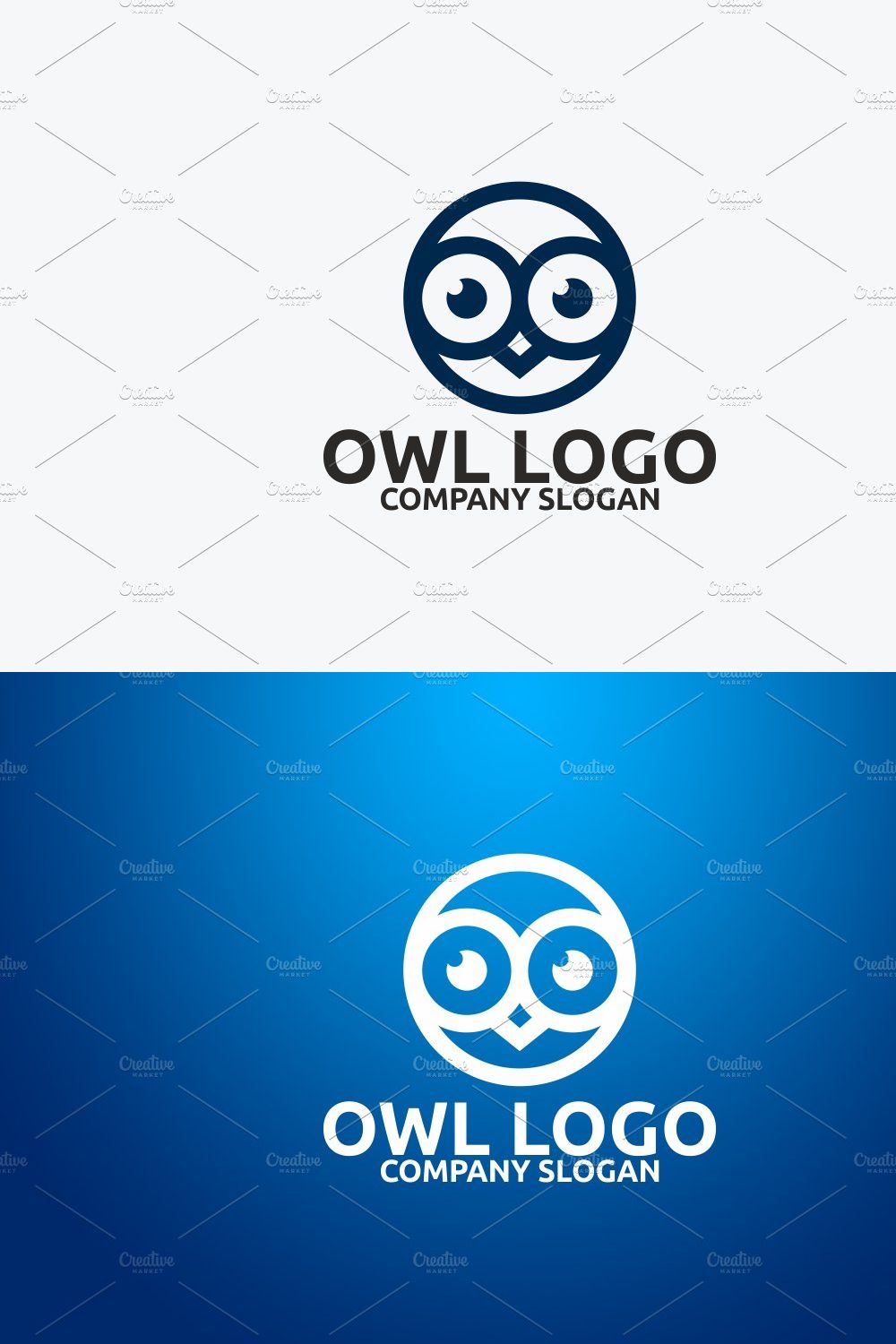 Owl Logo pinterest preview image.