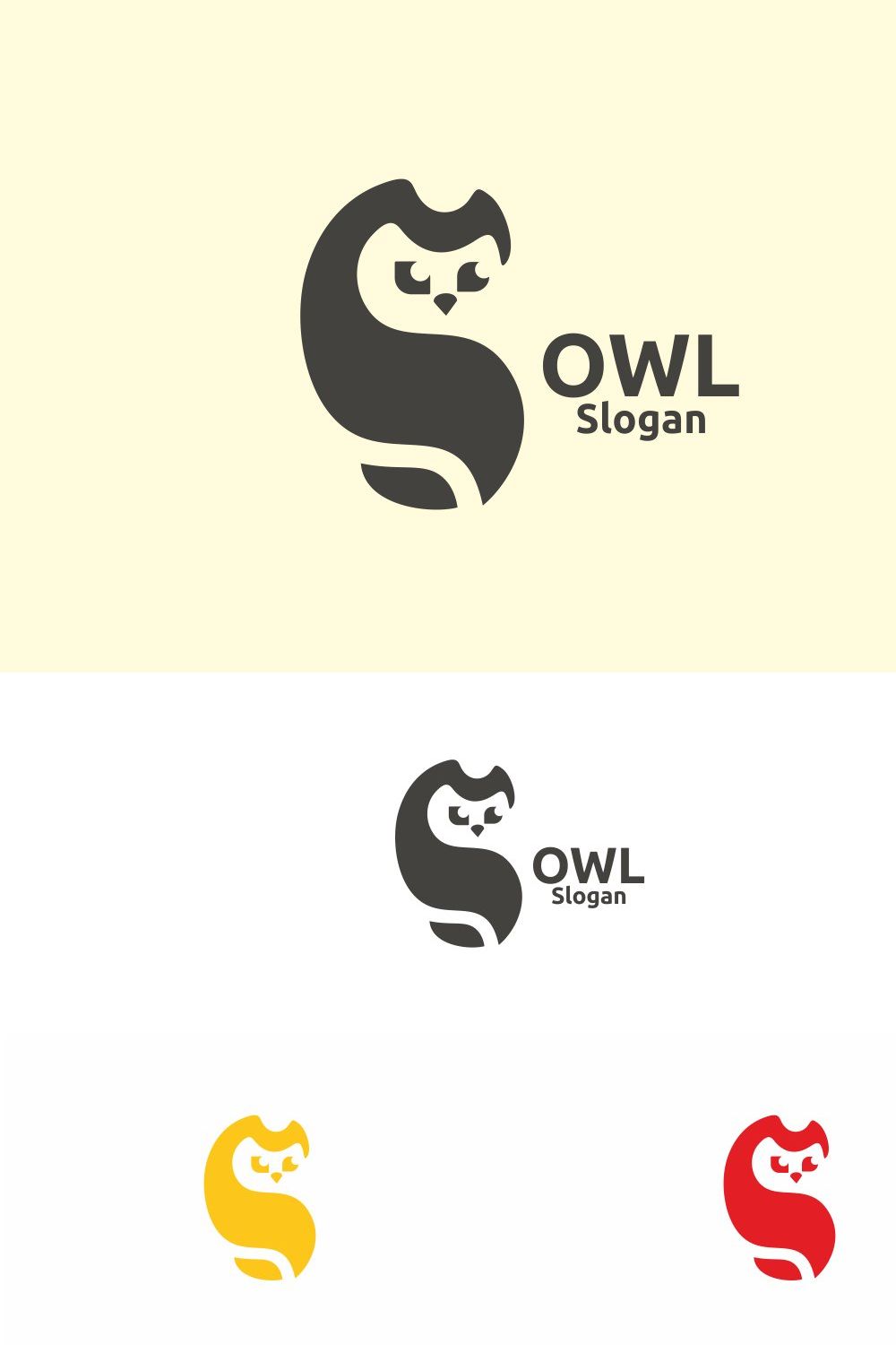 Owl Logo pinterest preview image.