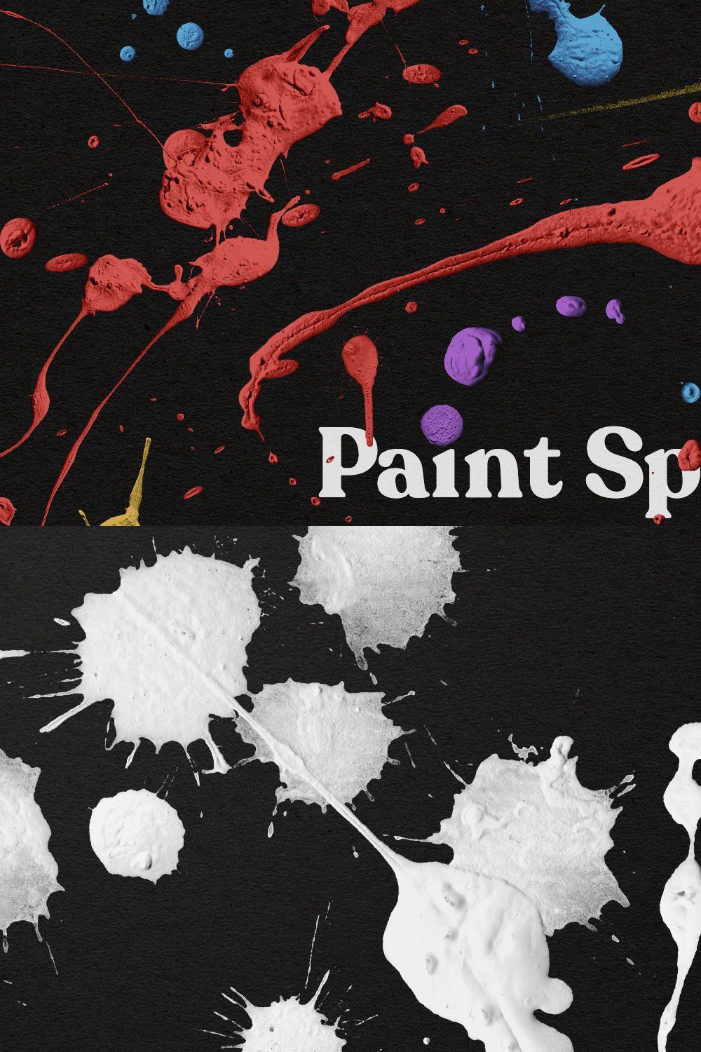 Paint Splatter [381 PNGs] pinterest preview image.