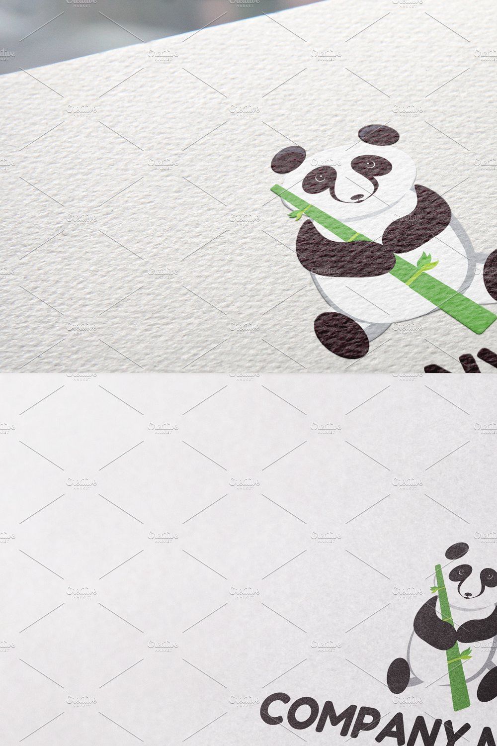 Panda Animals Logo pinterest preview image.