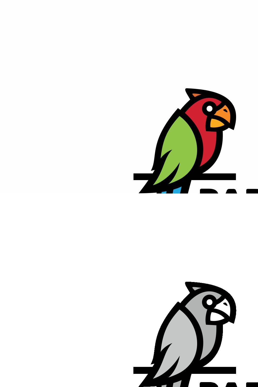 Parrot Logo pinterest preview image.
