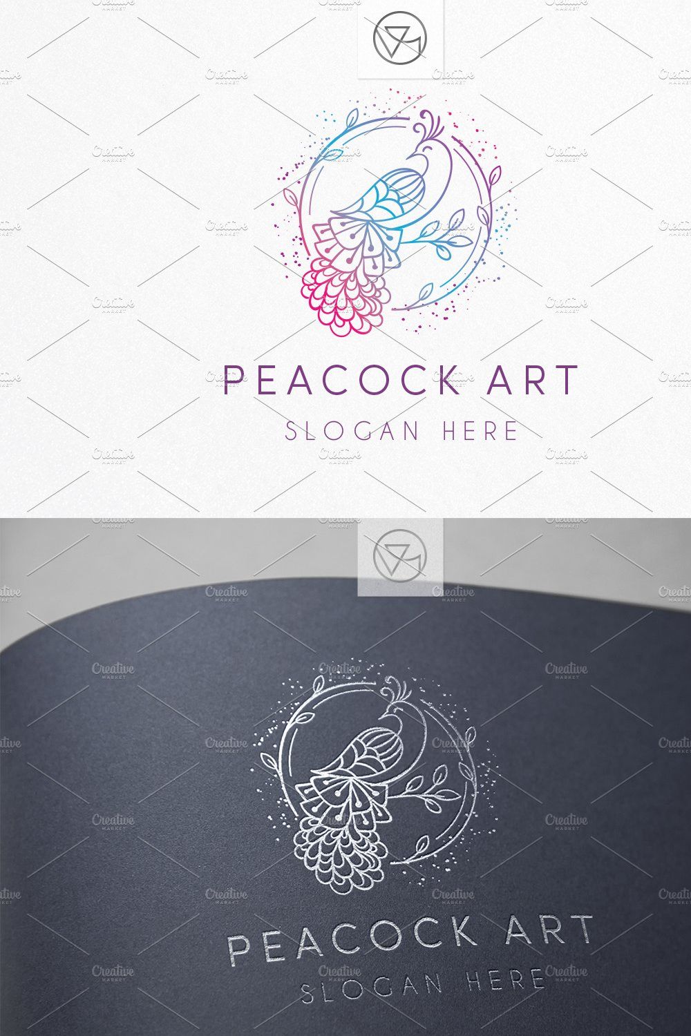 Peacock Art pinterest preview image.