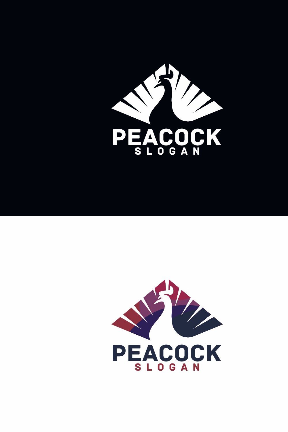 Peacock Logo pinterest preview image.