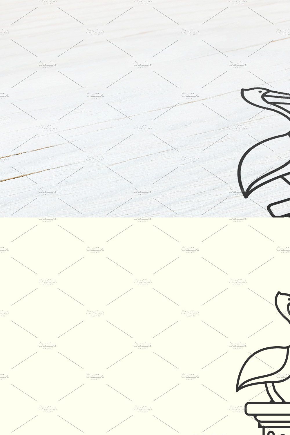 pelican bird line art logo vector pinterest preview image.