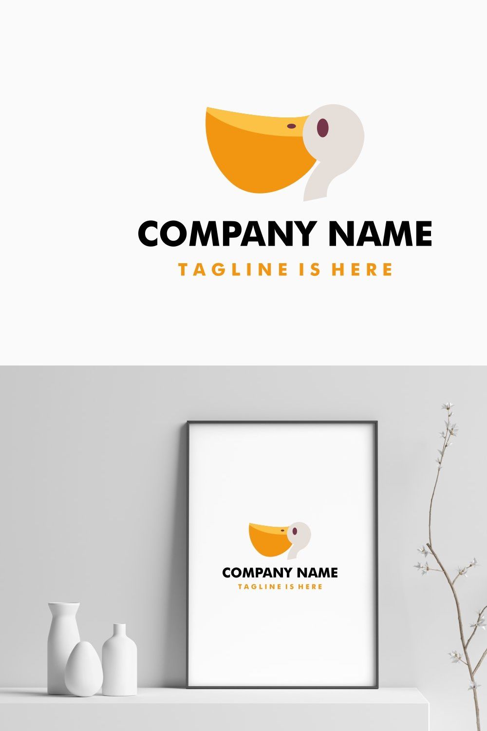 pelican flat logo pinterest preview image.