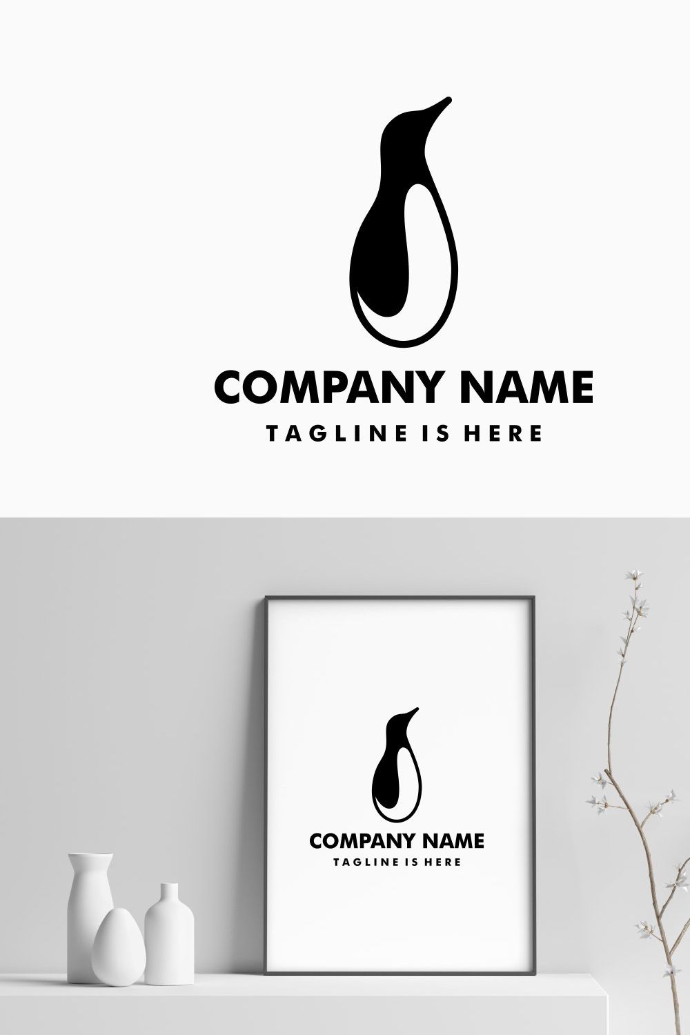 penguin logo pinterest preview image.