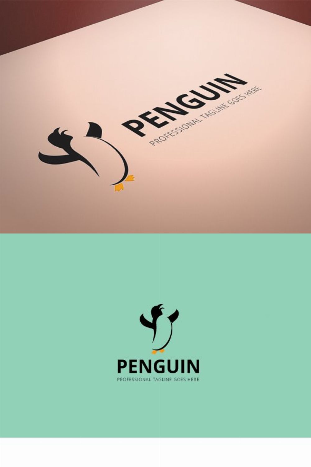 Penguin Logo pinterest preview image.