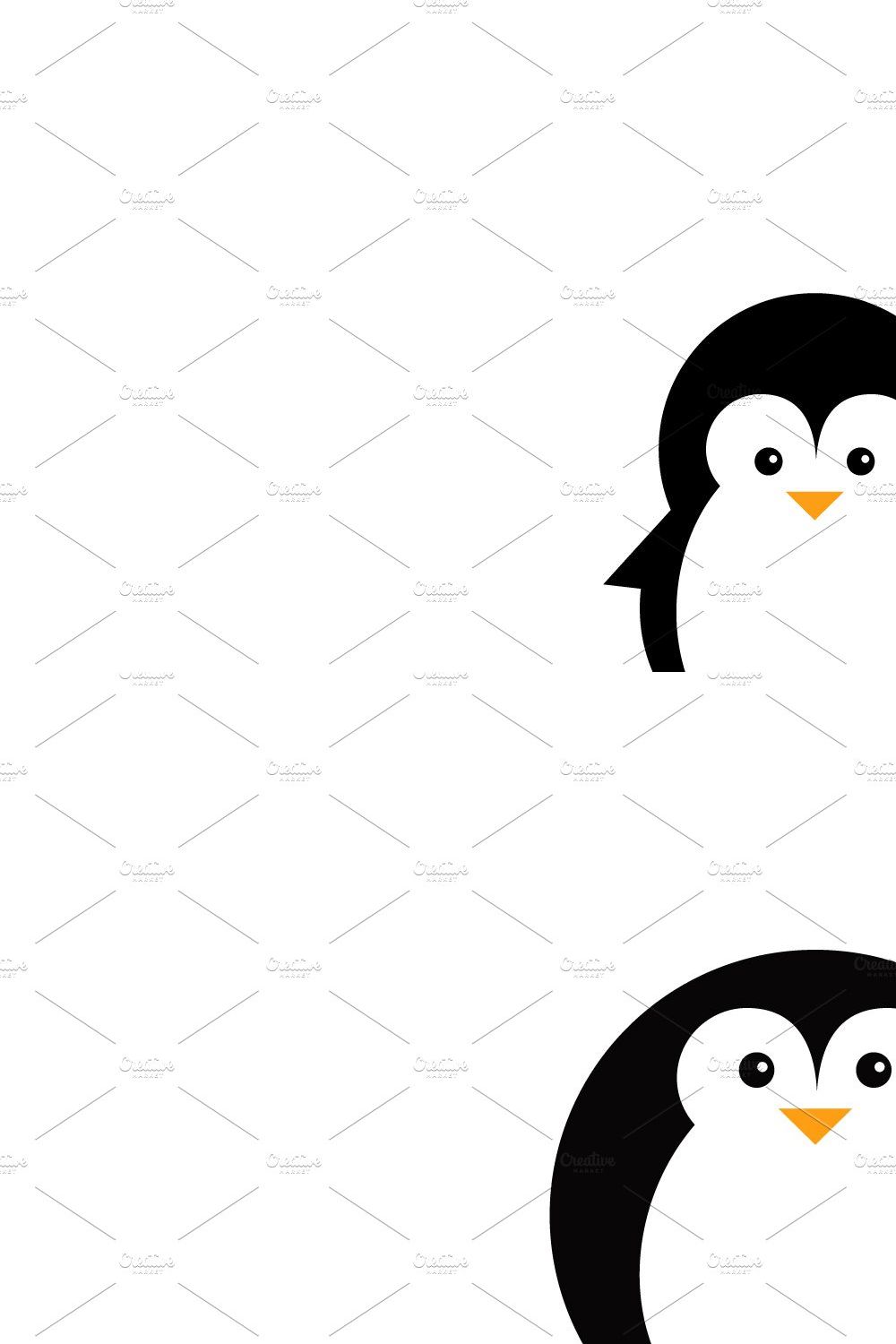 penguin logo vector design animal pinterest preview image.