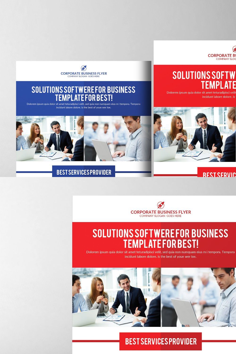 Perfect Corporate Flyer Template pinterest preview image.