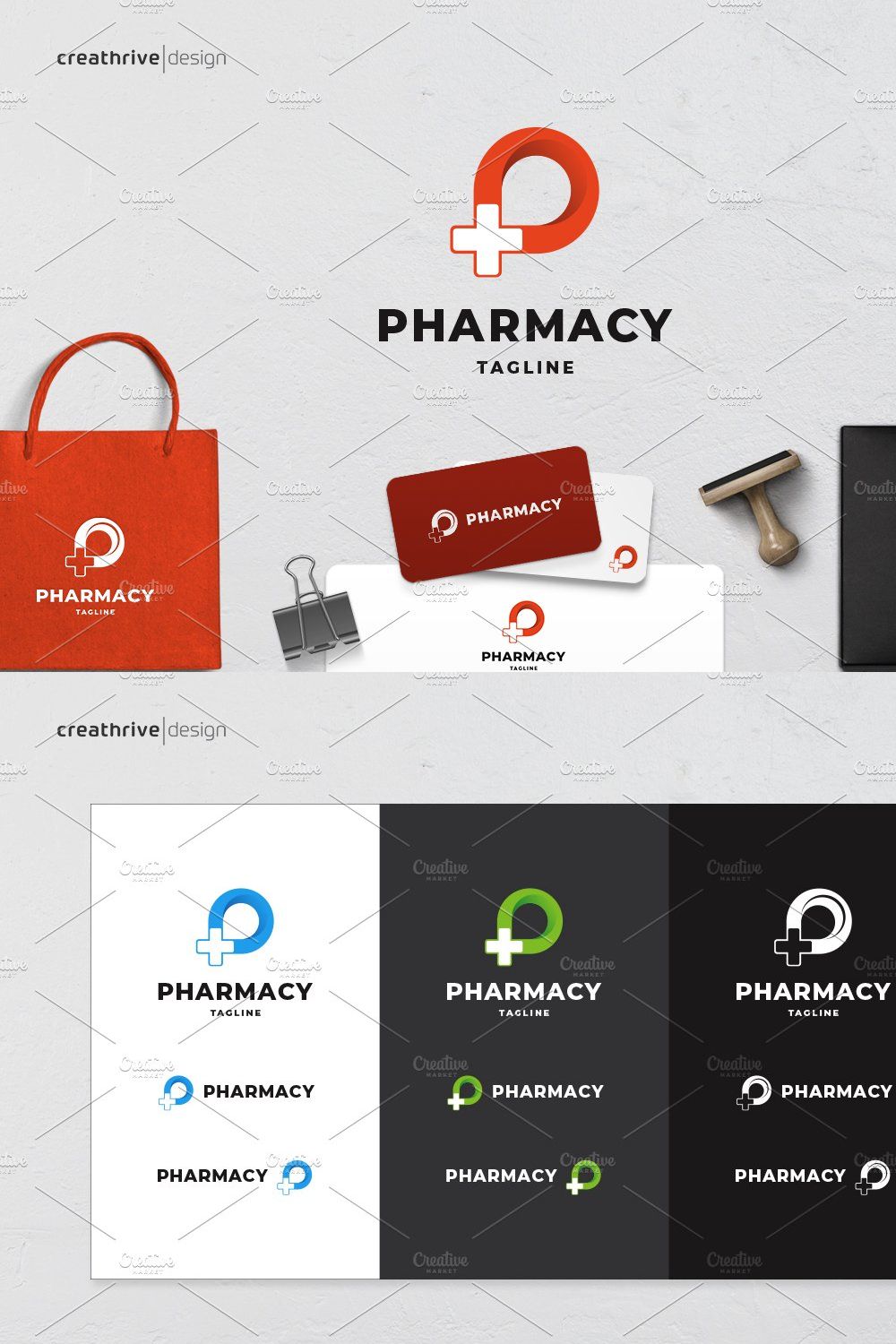 Pharmacy Logo pinterest preview image.