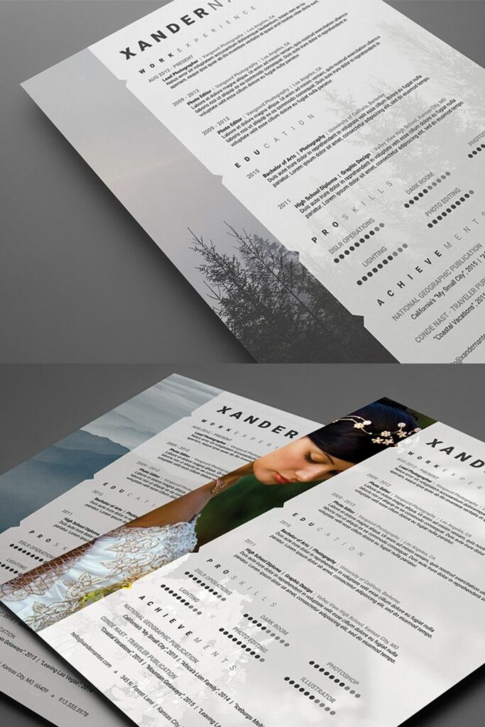 Photographer Resume PSD Template MasterBundles   Pimg Photographer Resume .psd Template 673 683x1024 