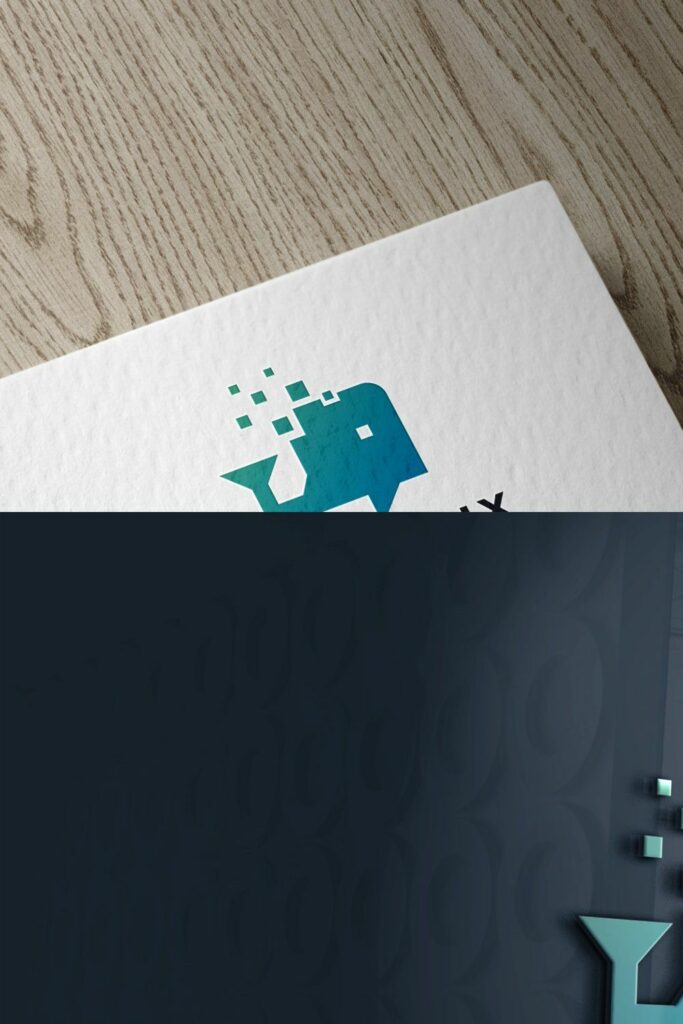 Pixel Whale Logo Template – MasterBundles