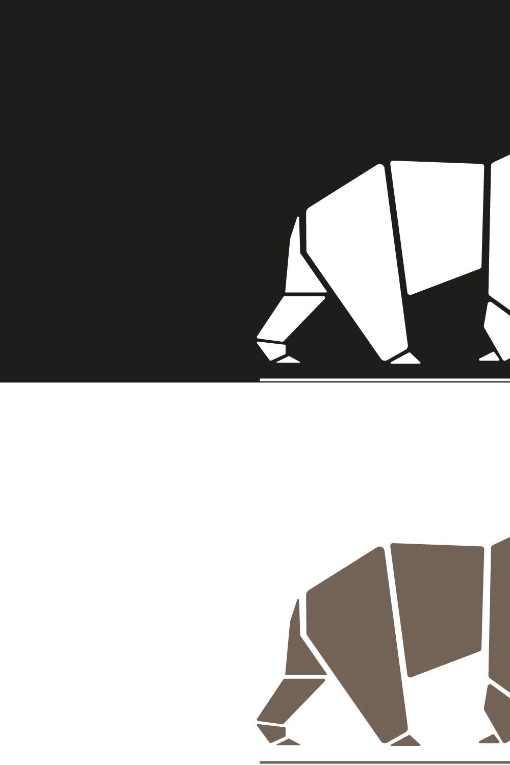 Polar Bear Logo Design pinterest preview image.
