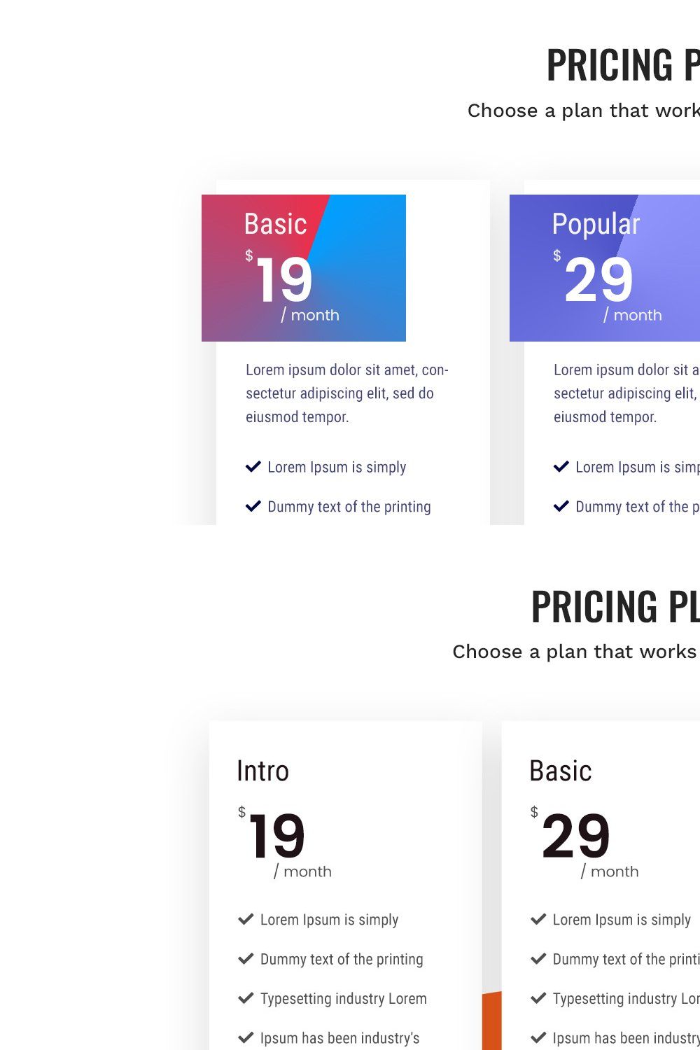 Pricing plan pinterest preview image.