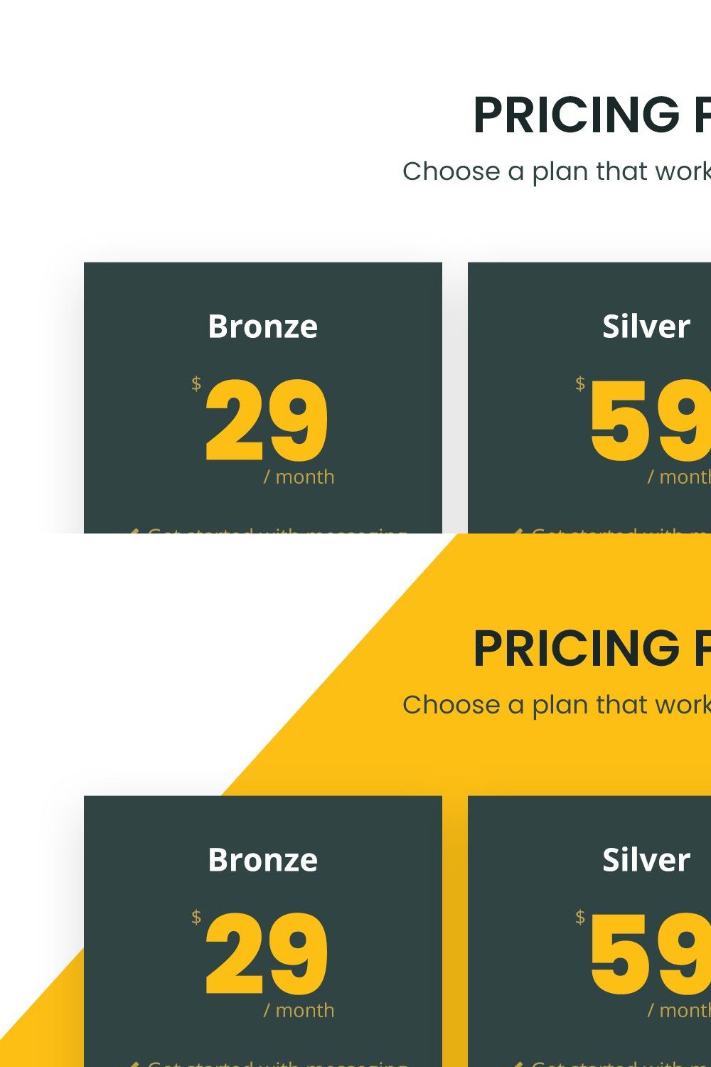 Pricing Plan pinterest preview image.