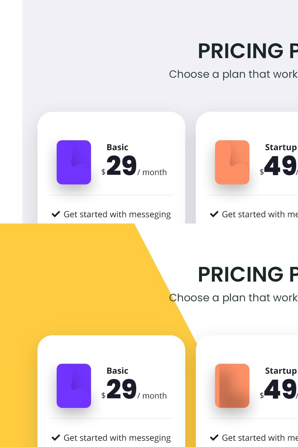 Pricing Plan pinterest preview image.