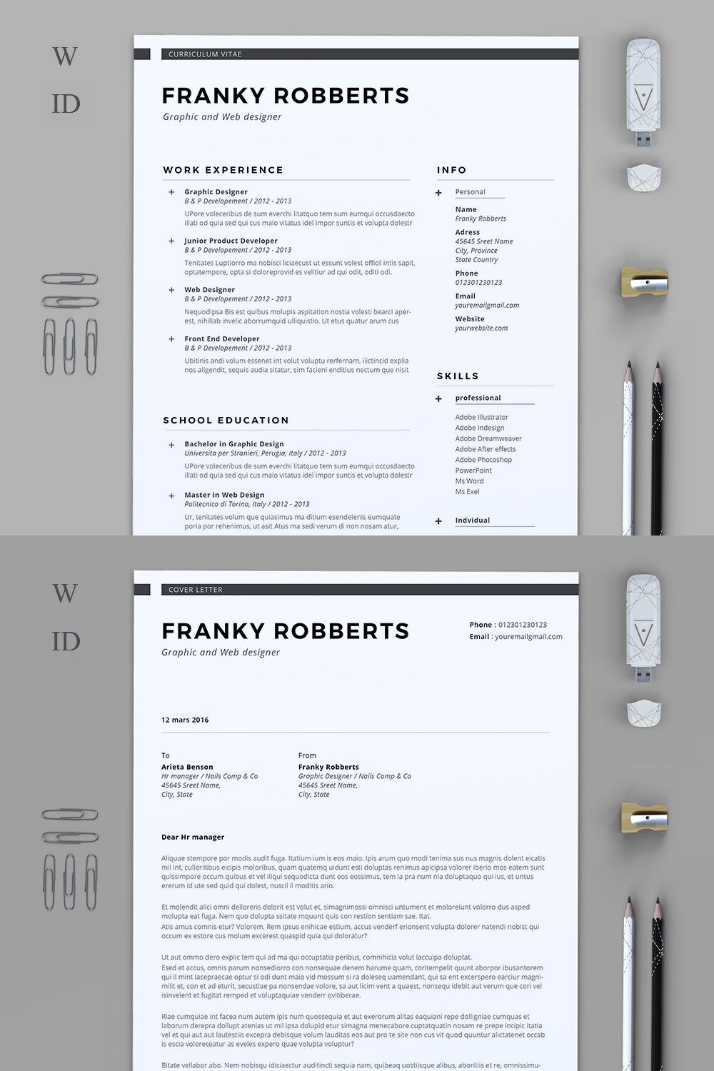 Prime Resume pinterest preview image.