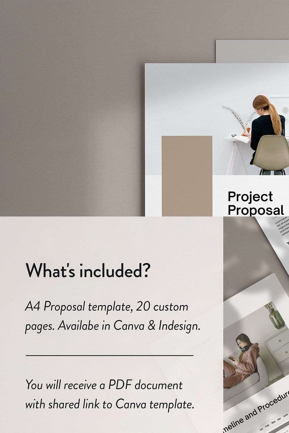 Project Proposal - Canva pinterest preview image.