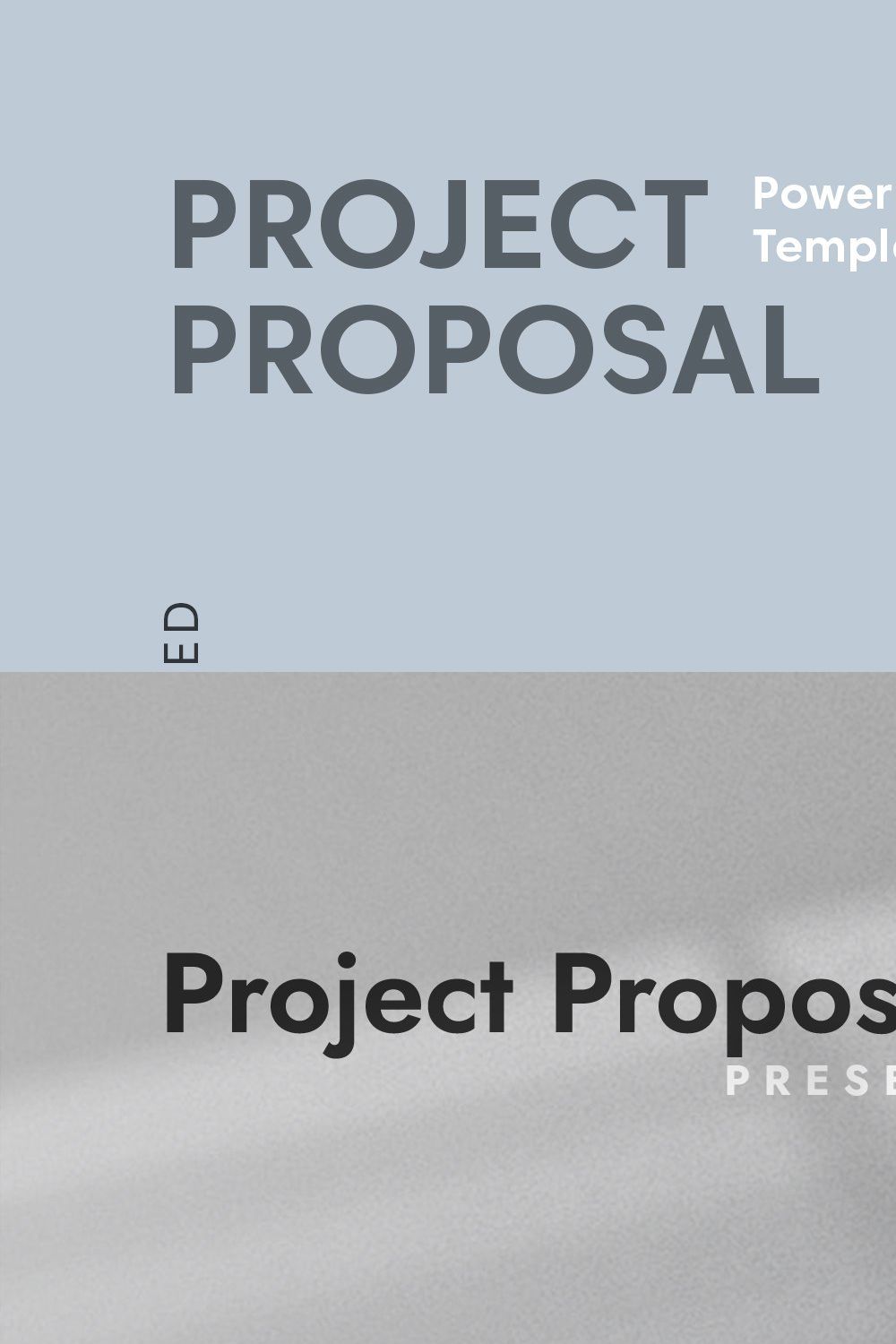 Project Proposal Powerpoint Template pinterest preview image.