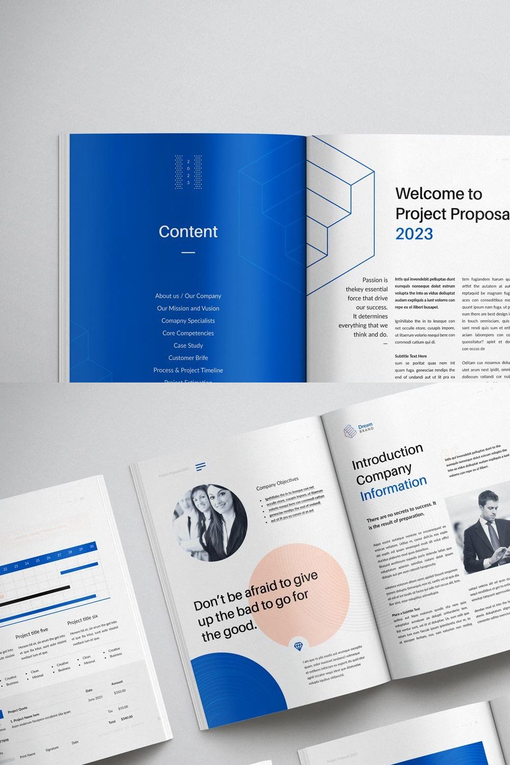 Project Proposal Template pinterest preview image.