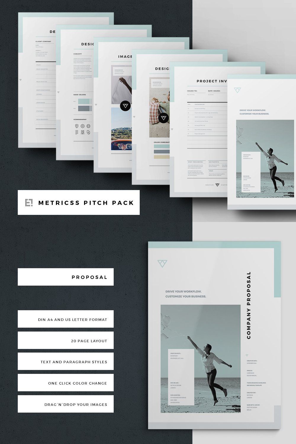 Proposal Pitch Pack pinterest preview image.