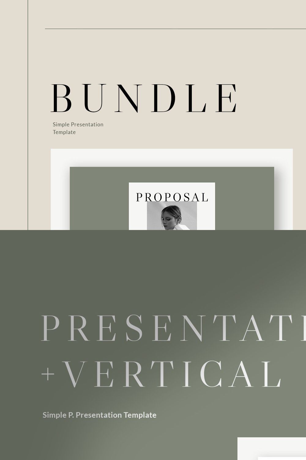 Proposal Presentation Bundle pinterest preview image.
