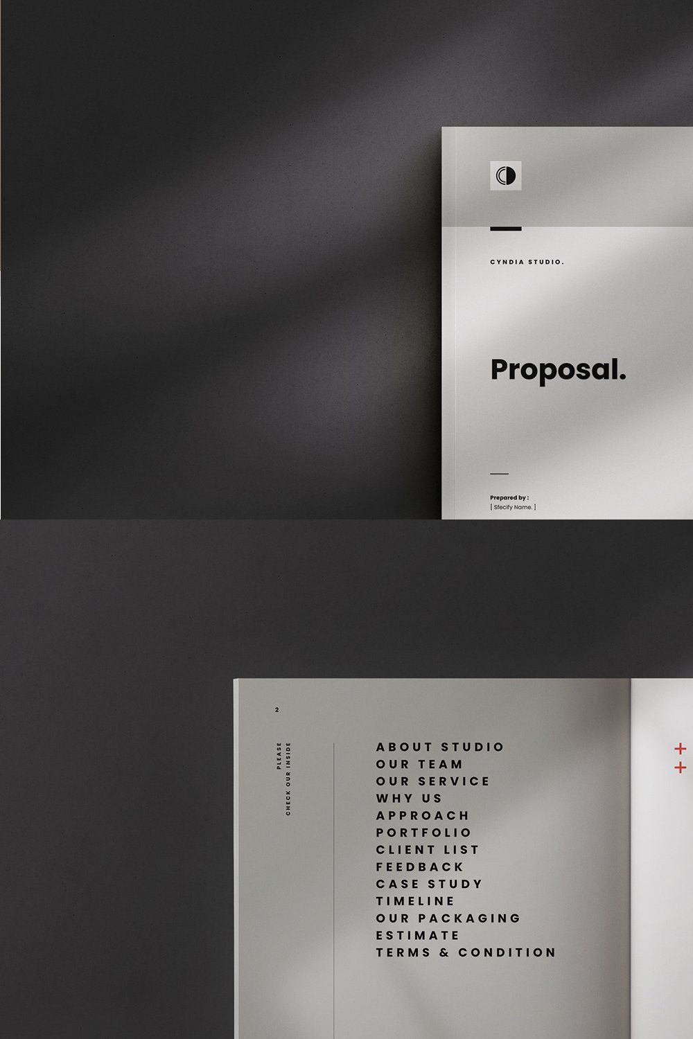 Proposal Template pinterest preview image.