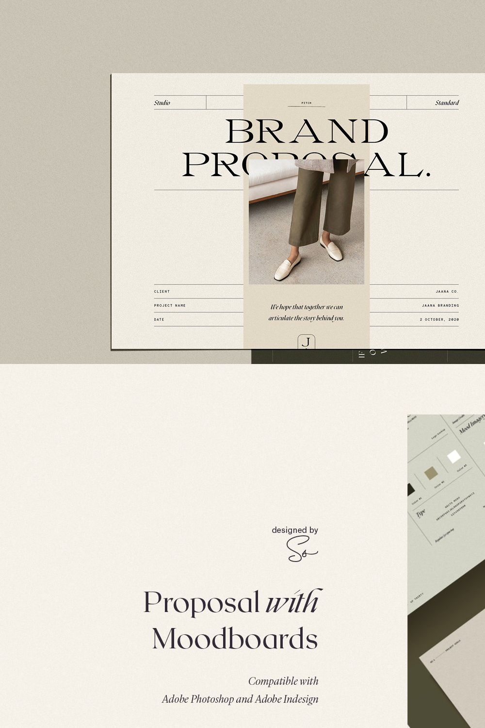 Proposal with Concept Boards pinterest preview image.