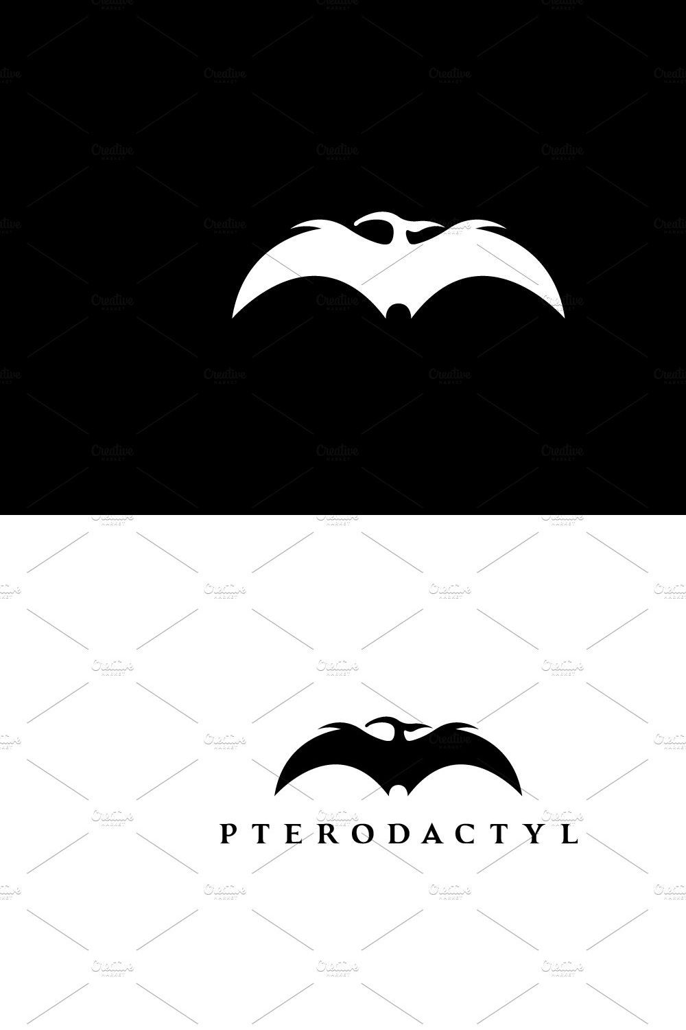 Pterodactyl Logo pinterest preview image.