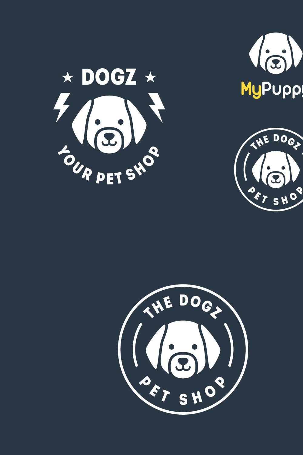 Puppy Logo pinterest preview image.