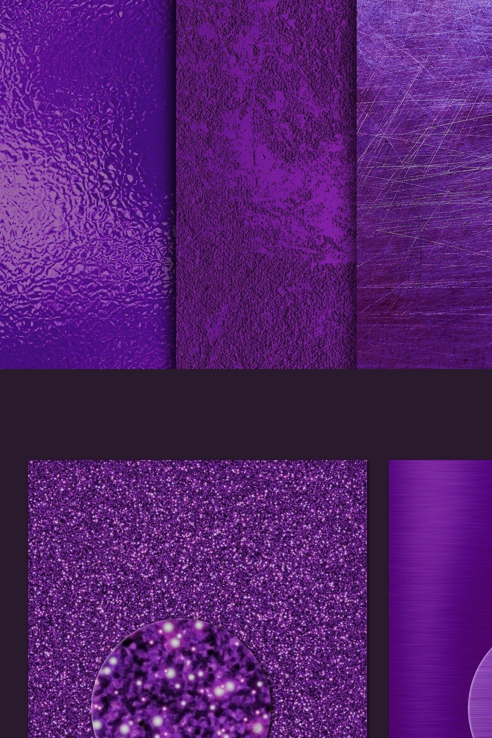Purple textures pinterest preview image.