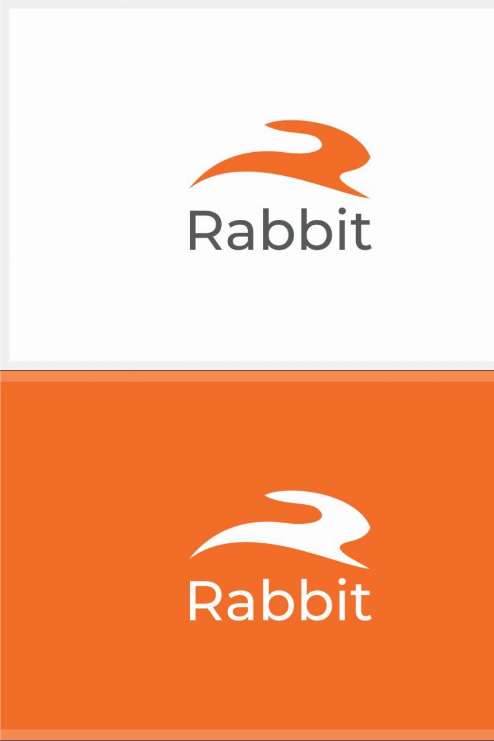 Rabbit Jump Logo pinterest preview image.