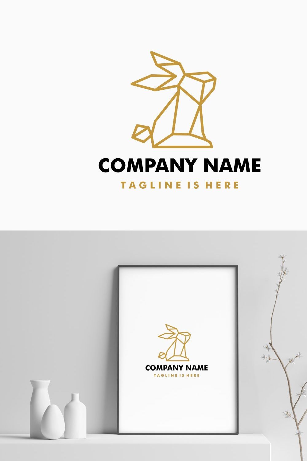 rabbit logo pinterest preview image.