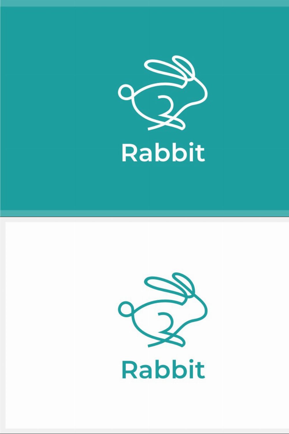 Rabbit Logo pinterest preview image.