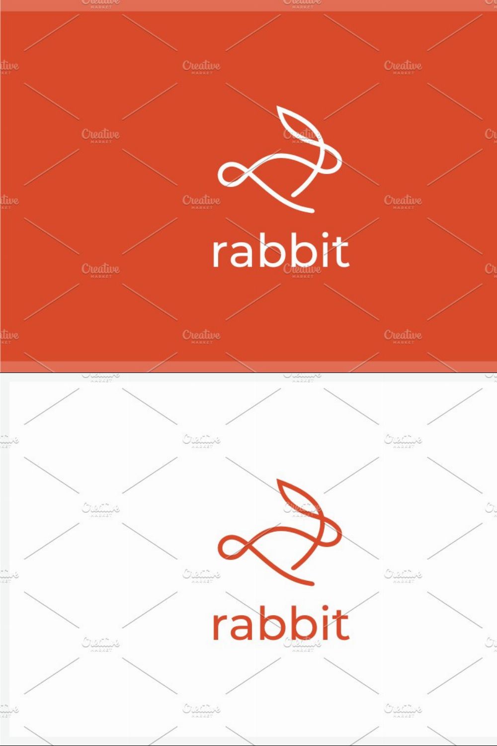 Rabbit Logo pinterest preview image.