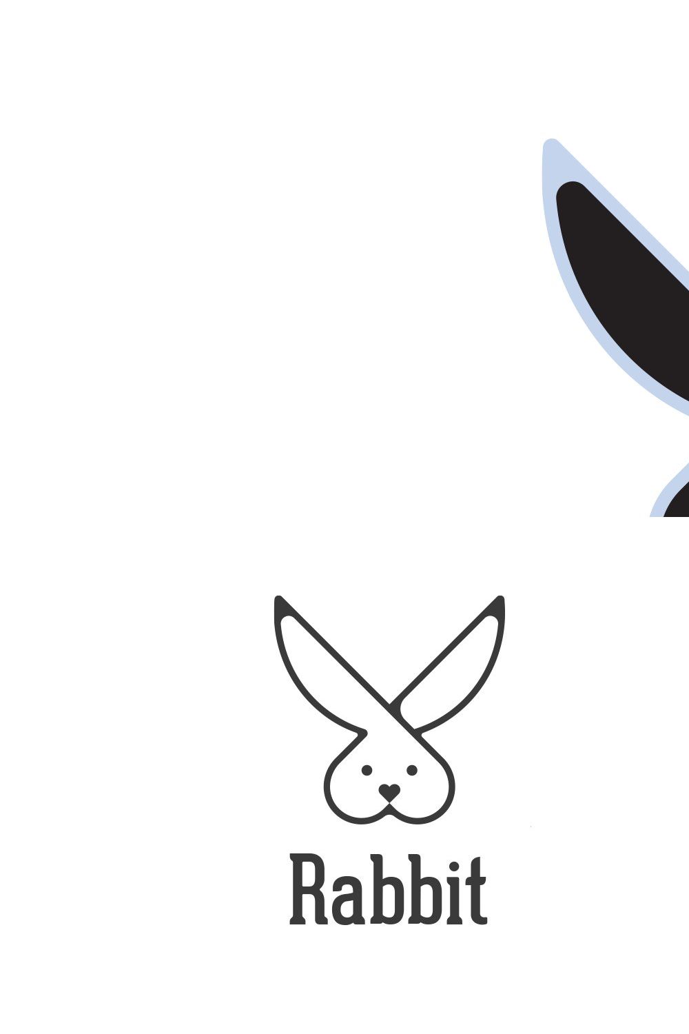 Rabbit logo pinterest preview image.