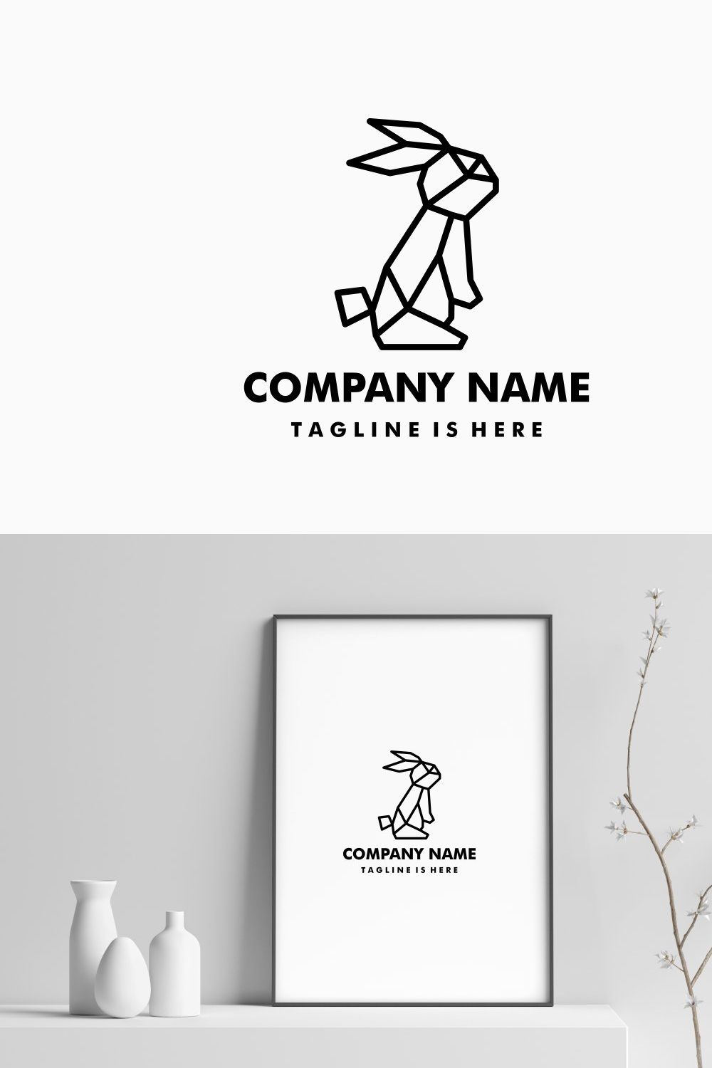 rabbit logo pinterest preview image.